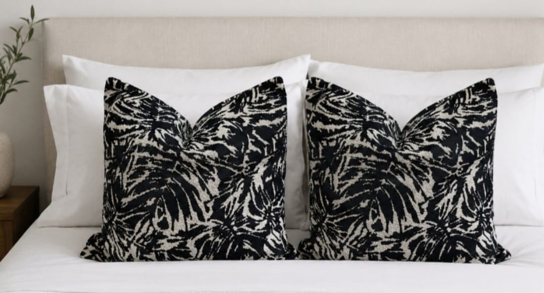 Black & White Cushion Cover (Hertex) 50x50cm