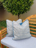 Two-Tone Velvet & Weave Cushion Cover (Hertex) 50x50cm