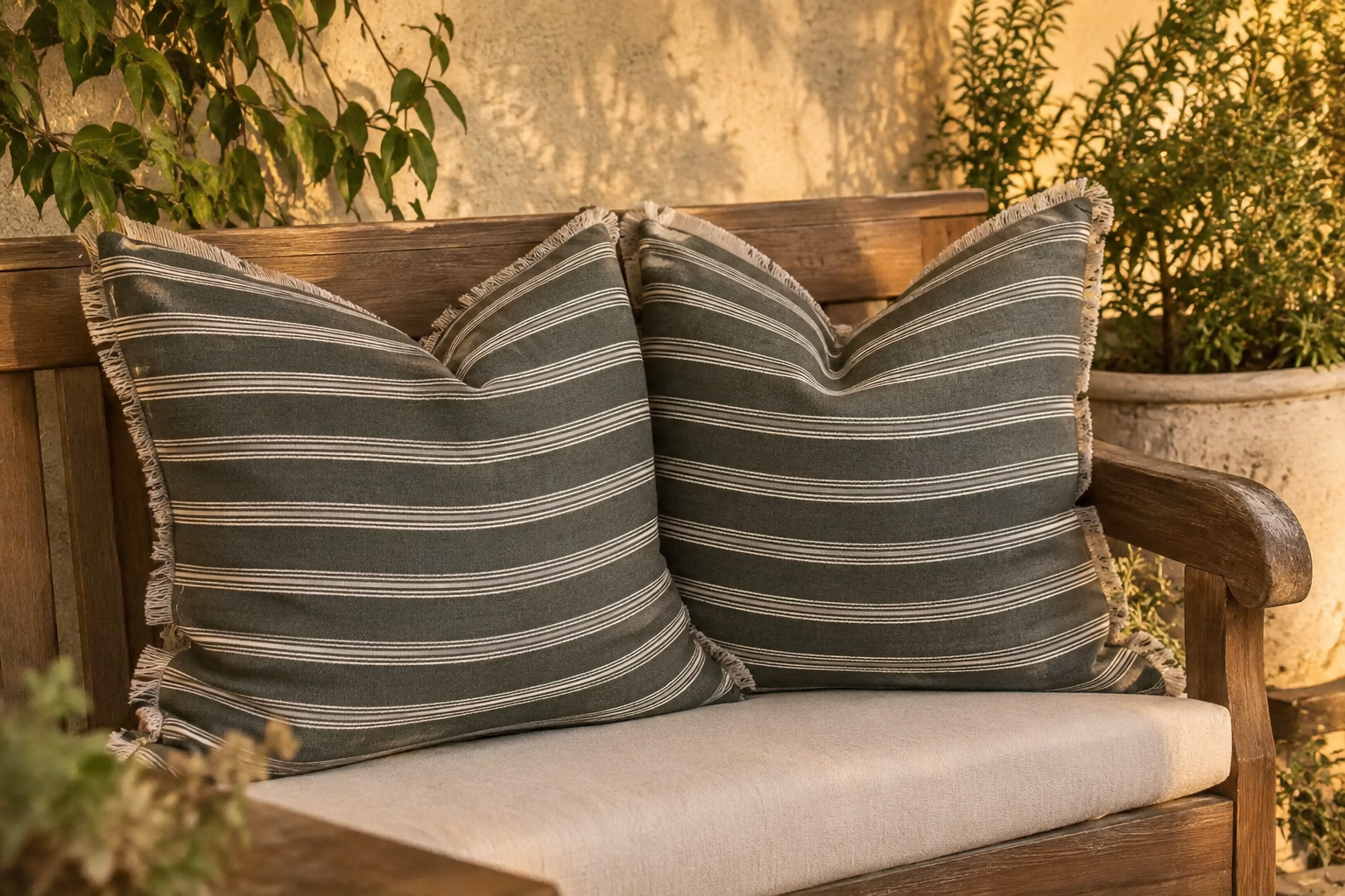 The Gathering Fringe (Hertex) Scatter Cushion Cover 60x60cm